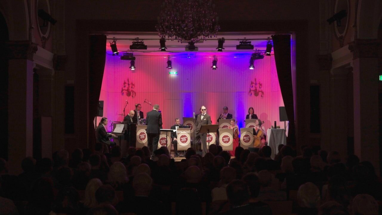 Bühnensituation während der Liveaufzeichnung im Konzerthaus Klagenfurt