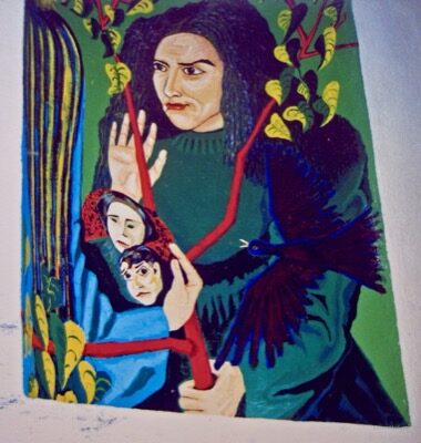 1989 · Hl. Anna / Ihr Traum — Bildstock Ferlach