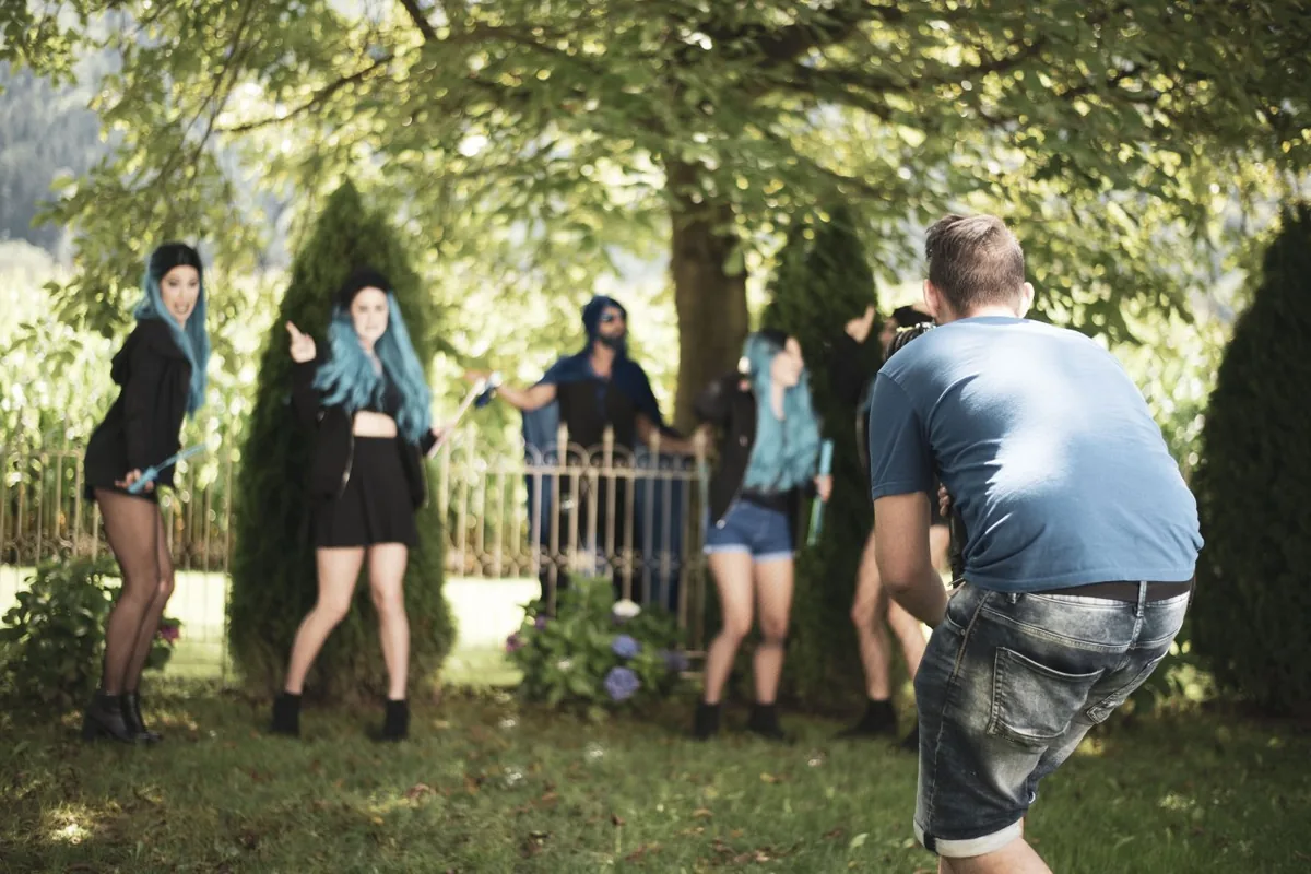 Aufnahme vom Dreh zu ADF – Kapuzenmann, 8