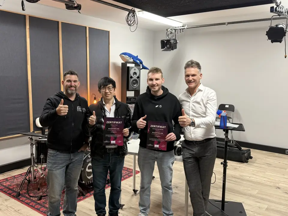 MMI Schüler im Studio